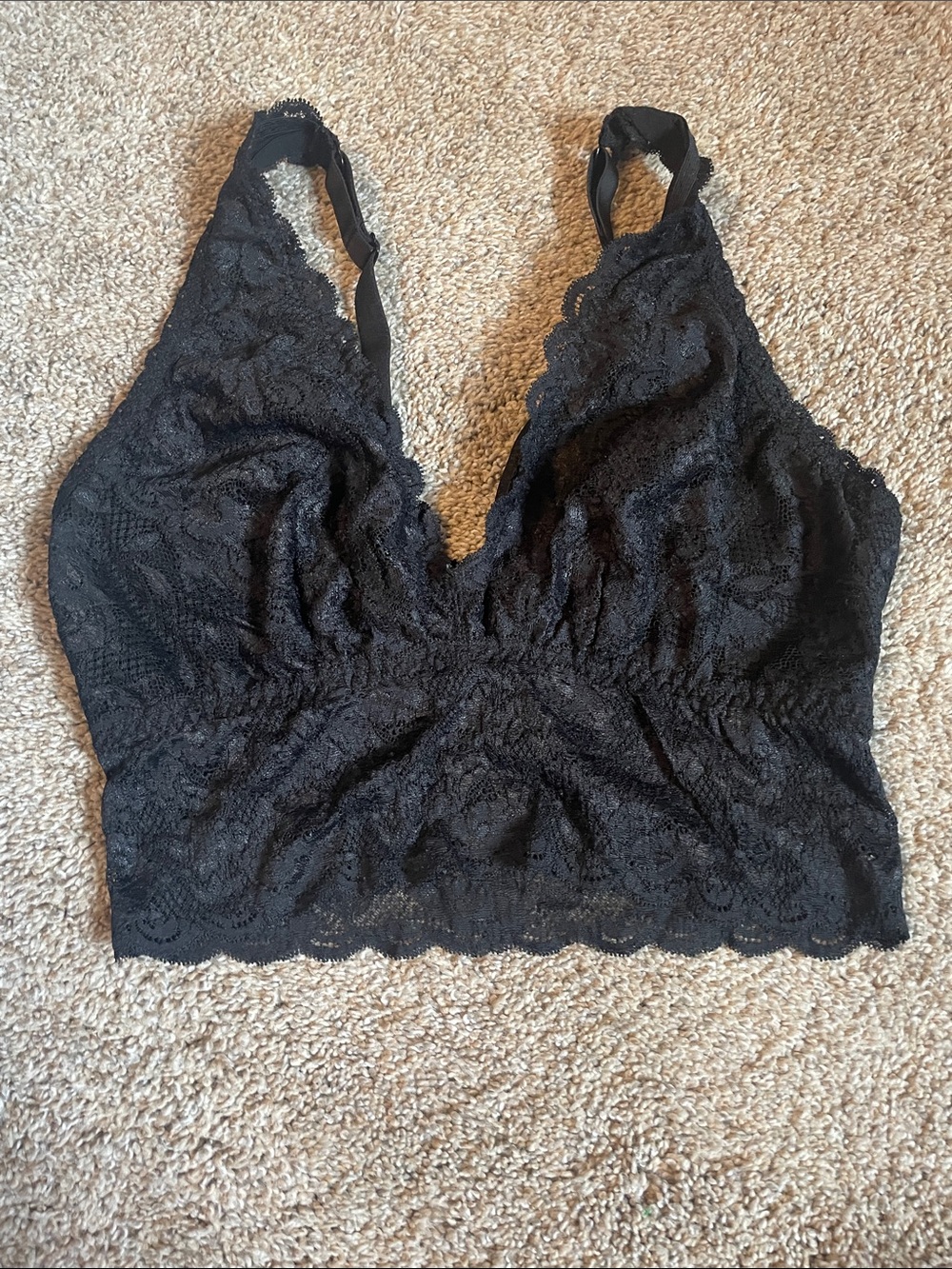 Cosabella stretch lace bralette. 1X